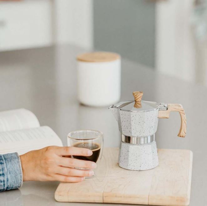 Grosche Stovetop Espresso Coffee Maker Grey Dwellings Home Trinidad